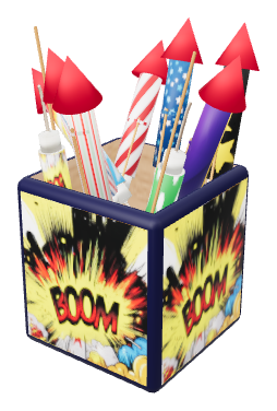 The Anchaneya Fireworks celebration box filled with colourful fireworks
